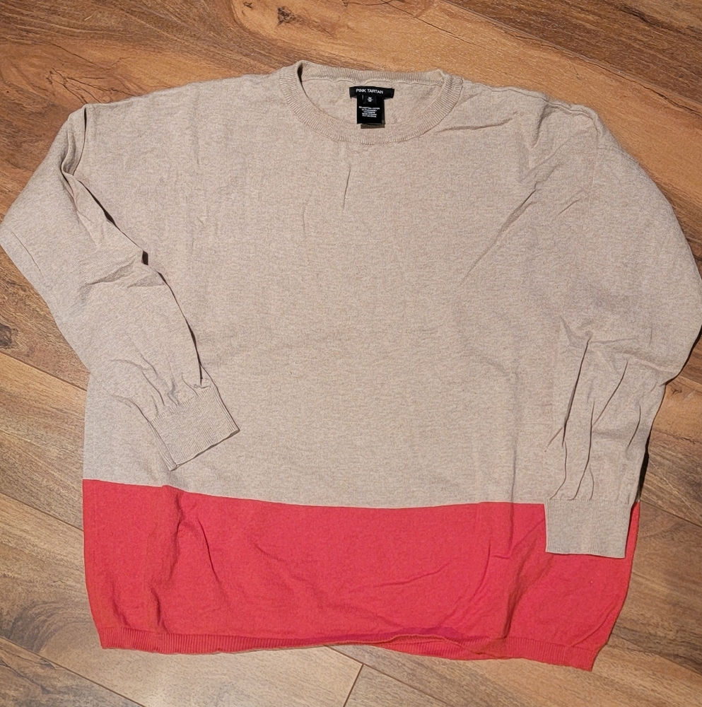 Pink Tartan Sweater M